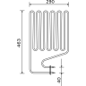 Нагревательный элемент HARVIA ZSJ-100 1000W для печи COMPACT